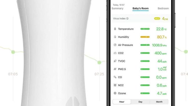 Senzor de calitate a aerului interior uHoo – monitor inteligent 9-în-1